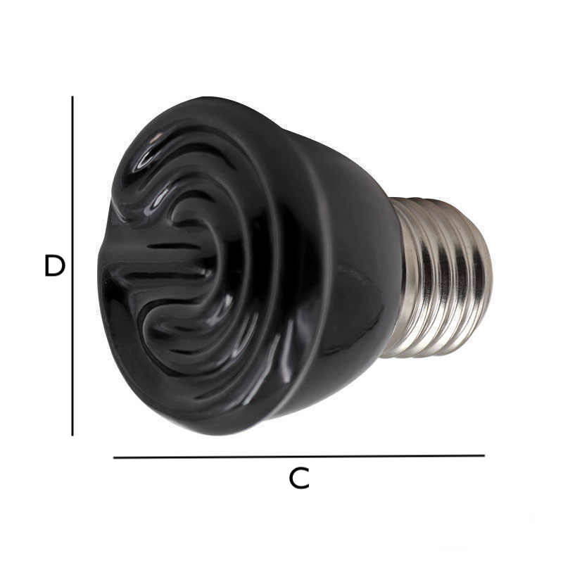 Лампа инфракрасная керамическая для обогрева LightBest ERK 50W 220V Е27