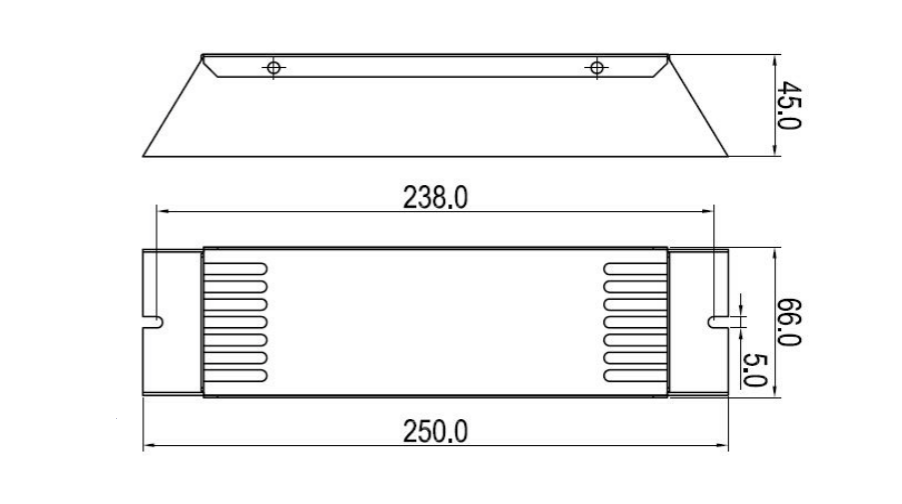 ЭПРА LightBest RH8-AL-320 1*200-320W, 1,2-2,1A 250*66*45mm