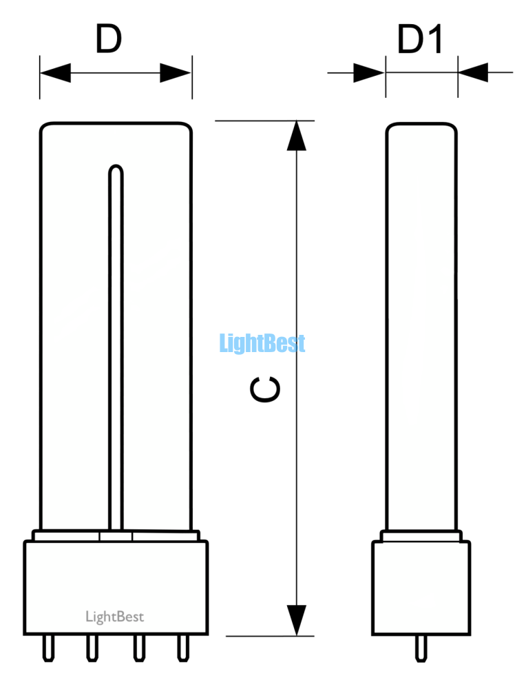 Лампа бактерицидная LightBest LUV 35W/2G11