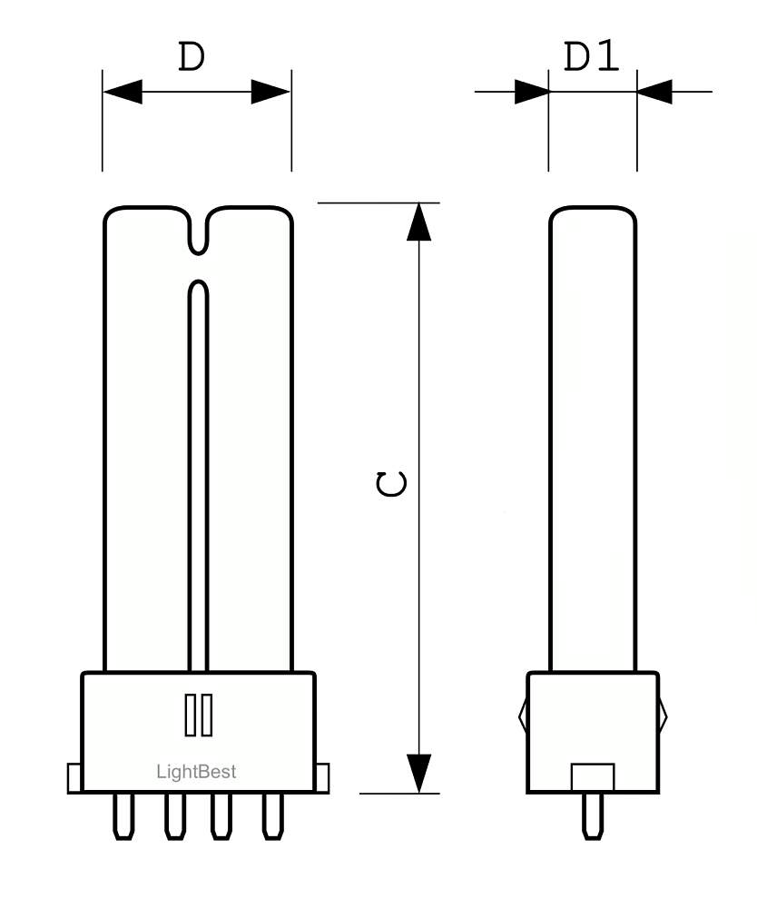 Лампа в ловушки для насекомых LightBest BL 9W 2G7