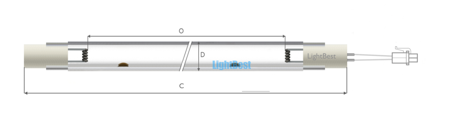 Лампа амальгамная LightBest ДБ 800В 710W 5,0A 