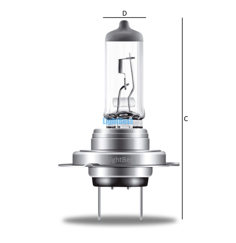 Лампа галогенная автомобильная LightBest H7 12V 55W PX26d