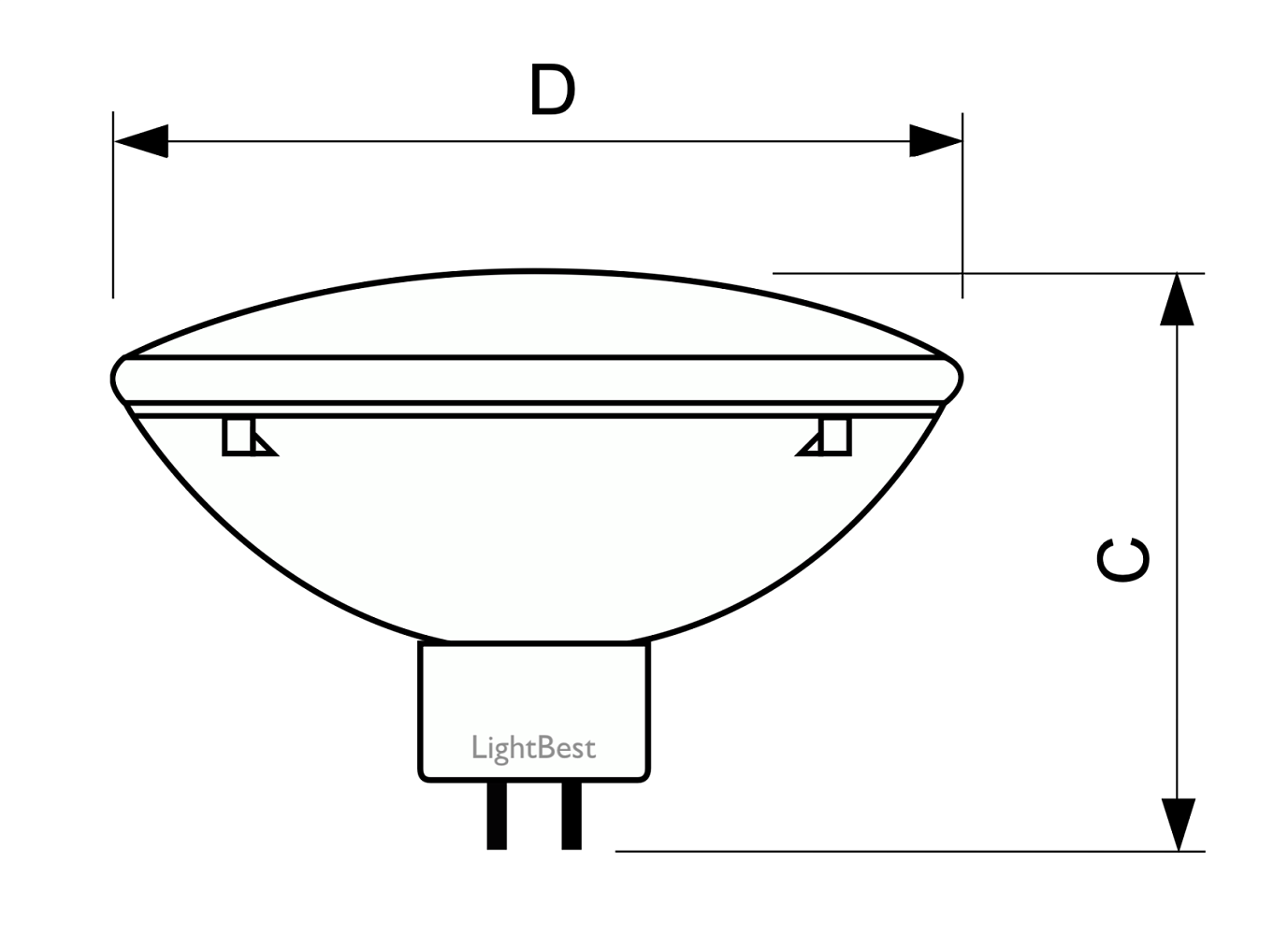 Лампа галогенная LightBest LBH PAR64 CP/60 EXC VNS 1000W 230V 11°