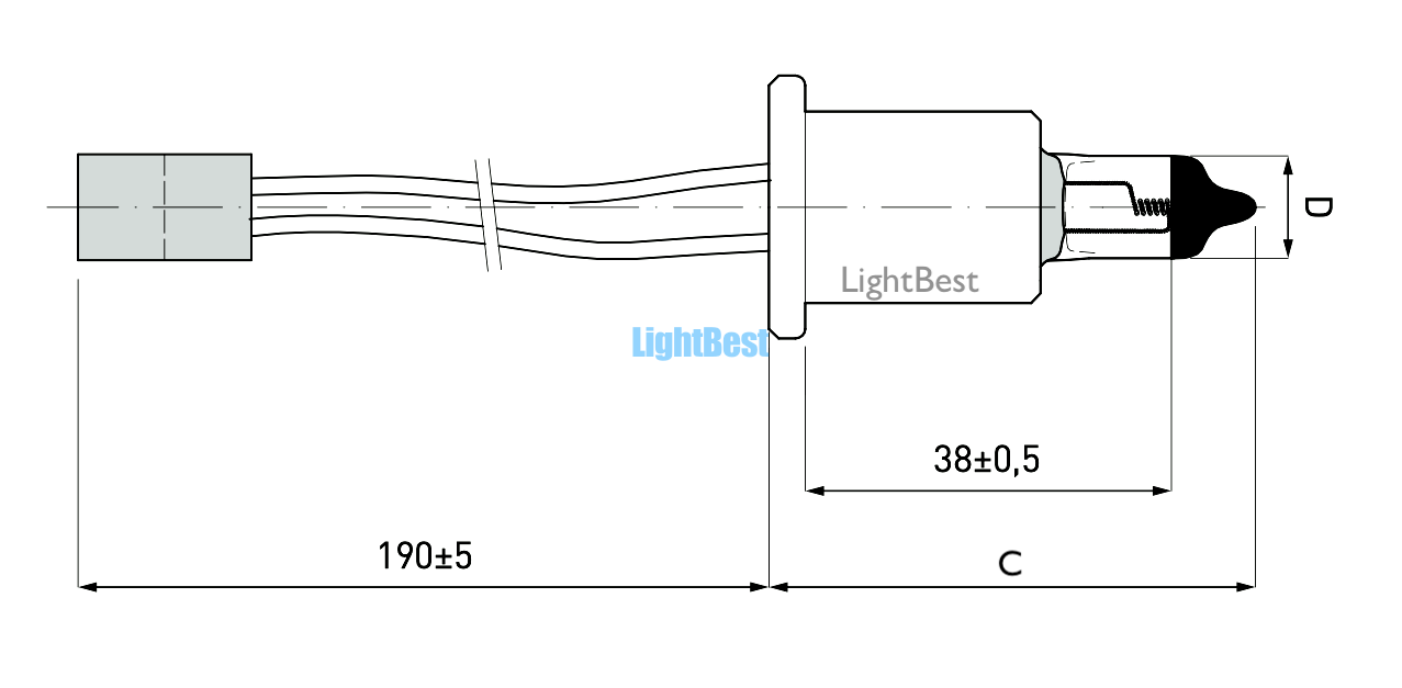 Лампа галогенная LightBest LBH Hanaulux blue 30 24V 50W